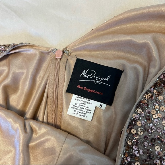 Mac Duggal Beaded Mini Sheath Dress, 8 - Picture 5 of 7